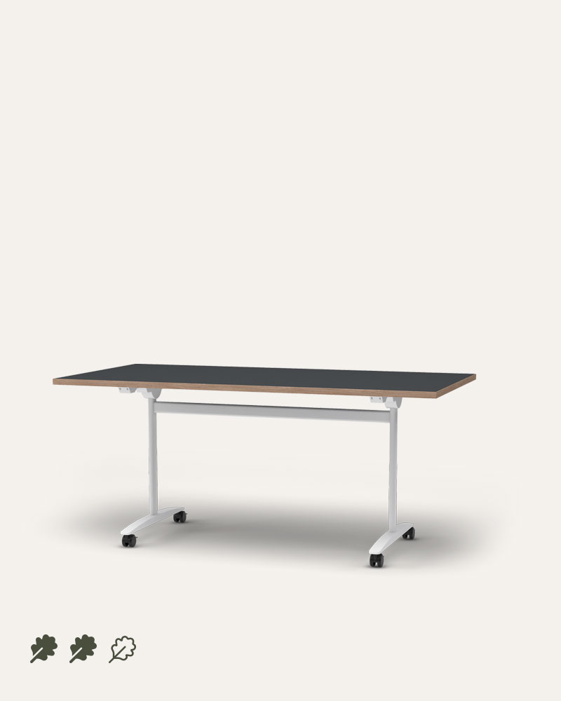 Nesting modular flip top table