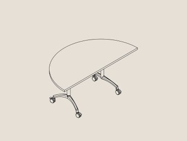 Additions semi circular meeting room tables