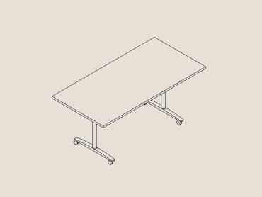 Mobile office meeting room table