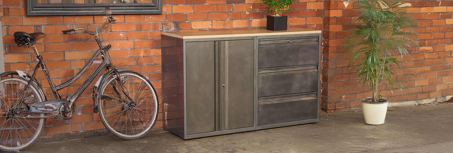 Ferro industrial side filer storage unit