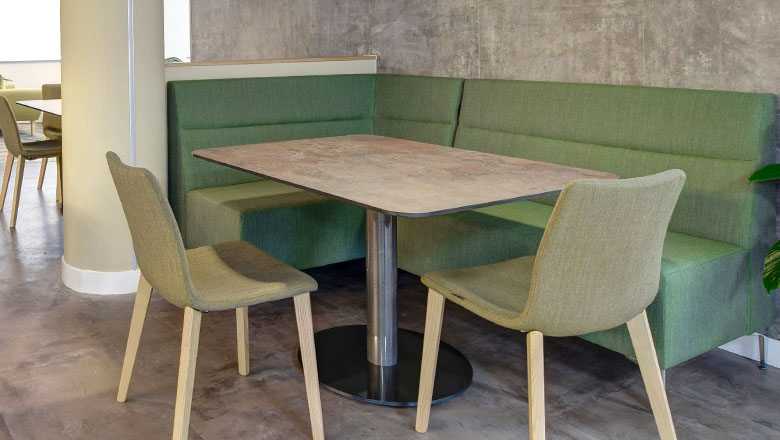 raw metal table for industrial style