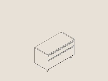 Industrial style credenza