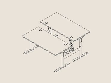 A-Up electric height adjustable desks