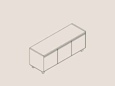 Ferro industrial office furniture - credenza