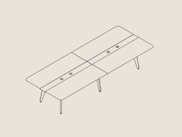 Channel office collaboration table