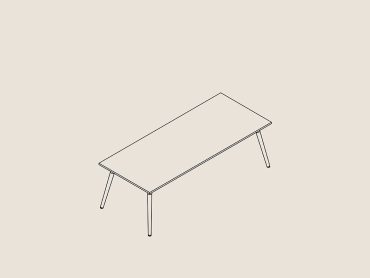 Wilson solid oak meeting table