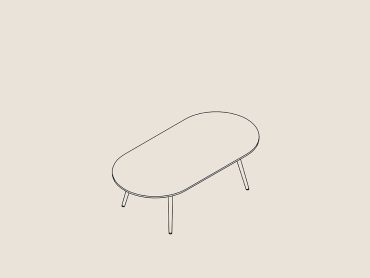 Solid Oak meeting room table