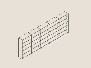 Modular library bookcase