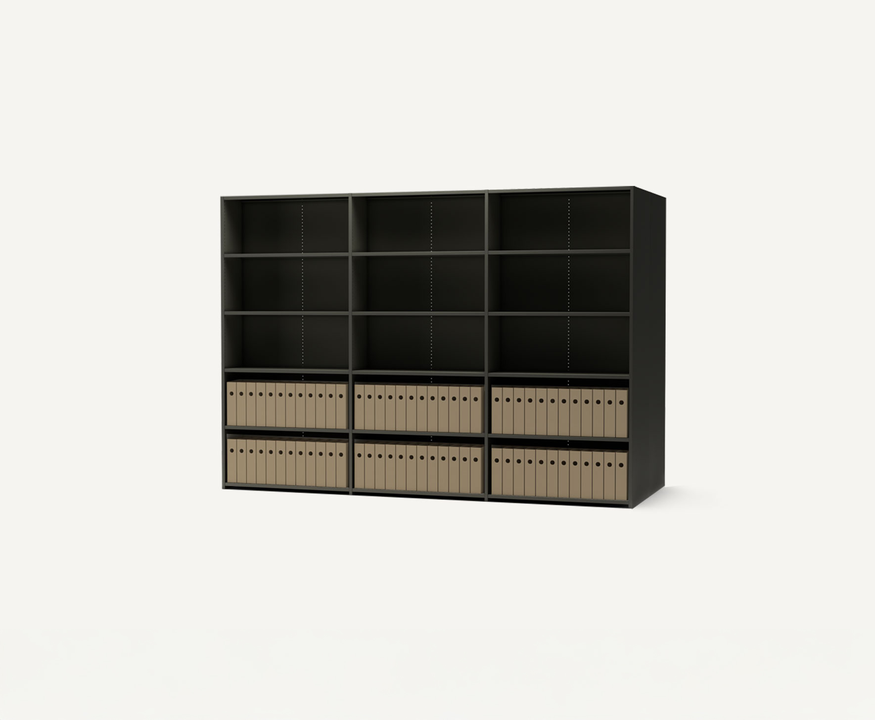 Flexilink library shelving system