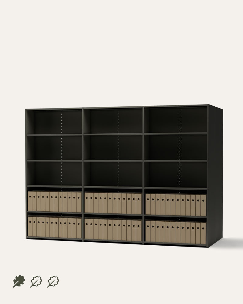 Flexilink archive shelving system