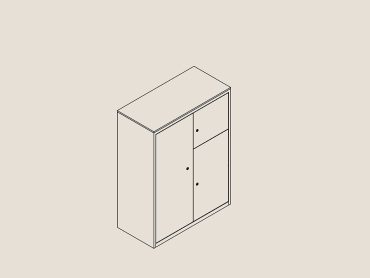 Multisized office locker