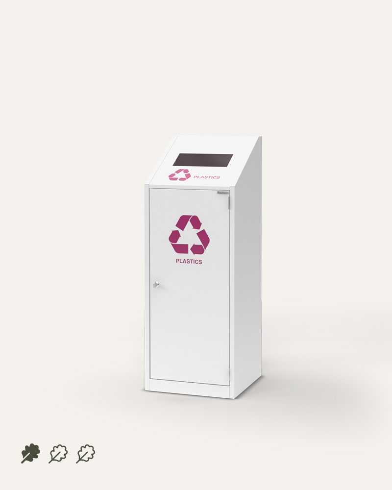 Canteen recycling bins