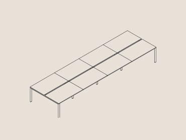 Pico 8 person modular office desks