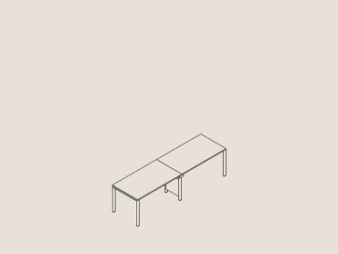 Pico 2 person modular desk