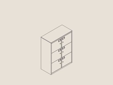 Industrial design office locker
