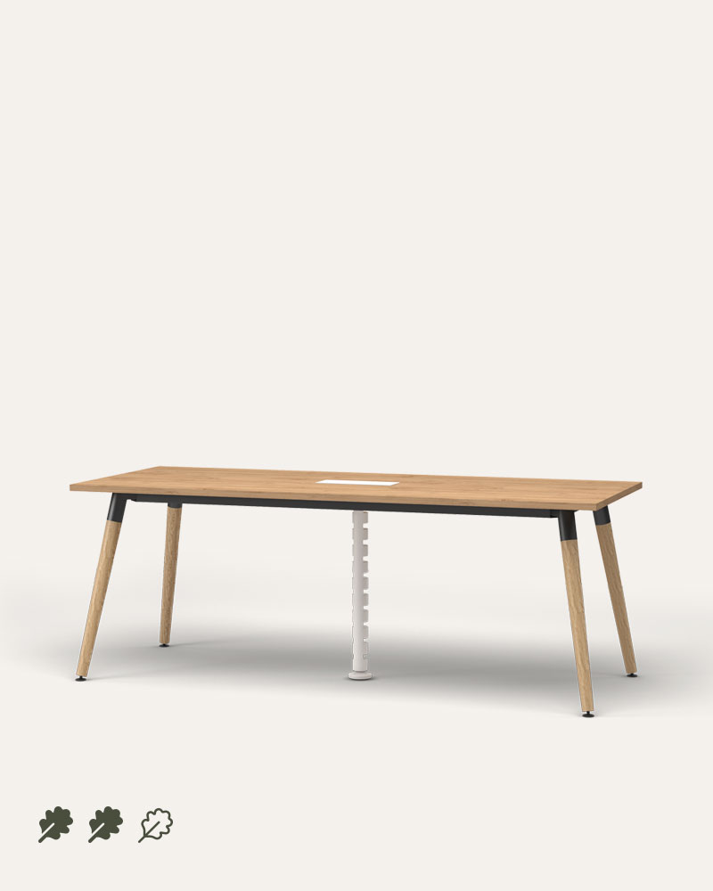Wilson wood leg meeting tables