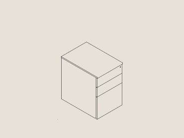 Mobile under desk storage