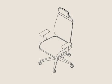 Actualize mesh back task chair and headrest