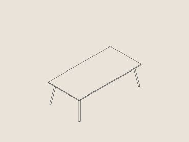 Addition rectangular office table