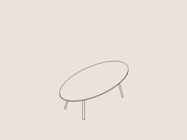 elliptical meeting room table