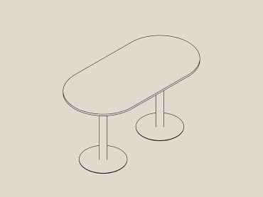 Additions double pedestal base tables