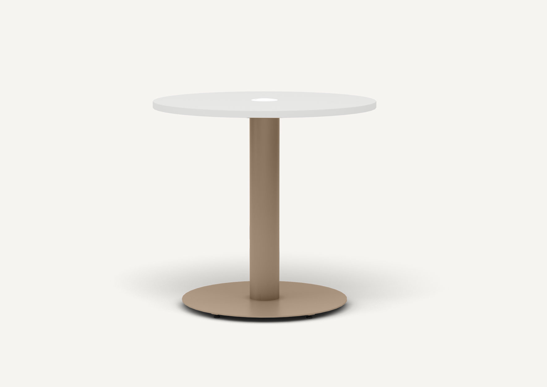 Additions pedestal base meeting table with power