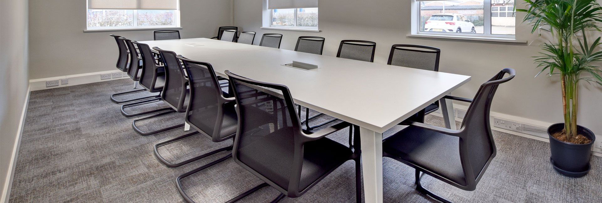 Create space boardroom table install