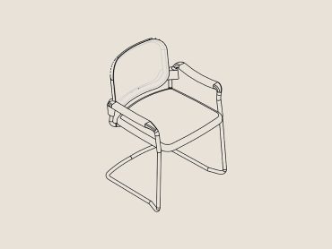 Equity mesh back visitors chair with cantilever chairs
