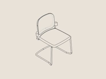 Equity meeting chair with mesh back