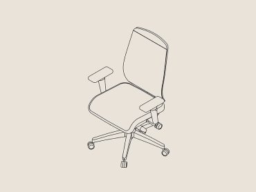 Flexiform mesh back task chair