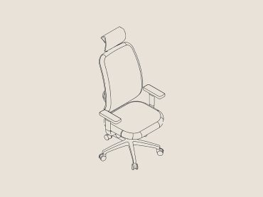 Flexiform equity task chairs with headrests