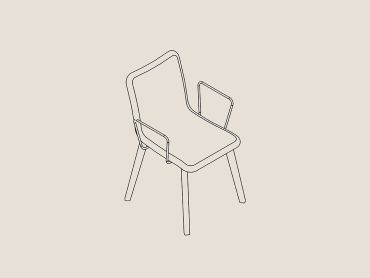 Miss wood meeting chair with arms