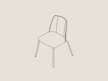 Tonez stacking office chair with 4 legs