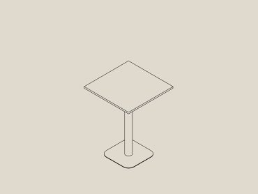 Flexiform UK made square table