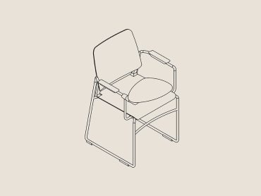 Melita conference chair with tablet