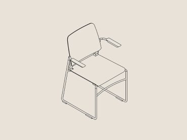 Melita stacking canteen chair