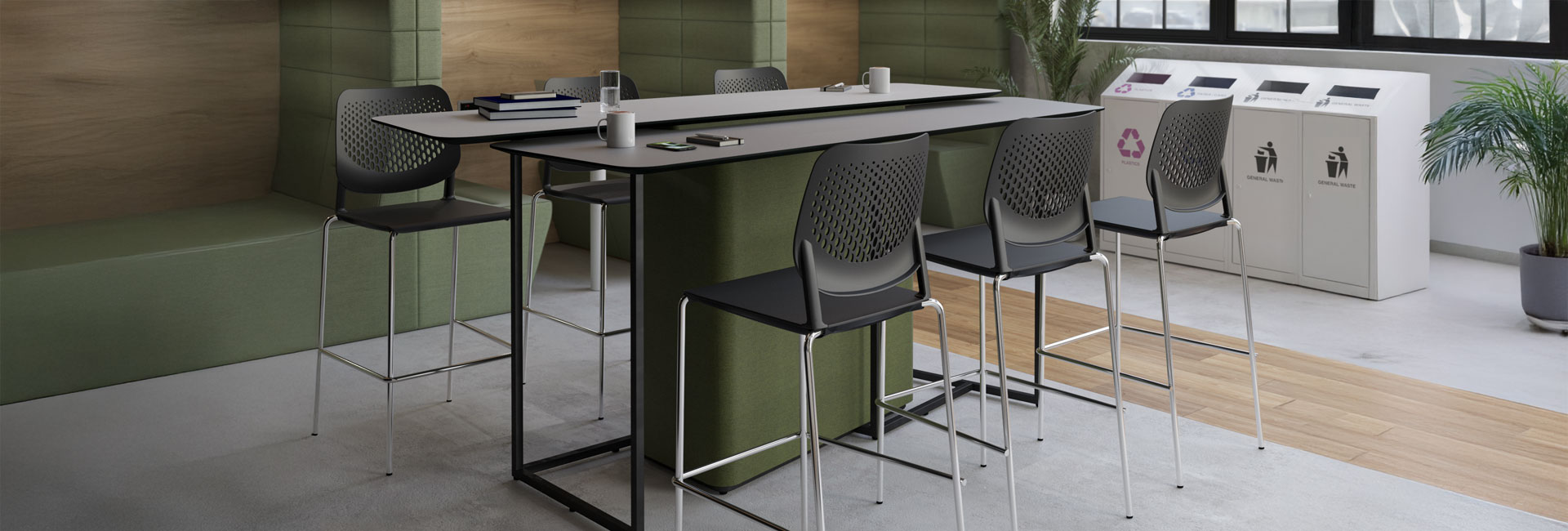 One-Shot canteen stools