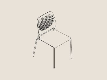 4 leg stacking chair
