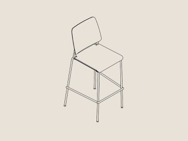 Melita upholstered office stools