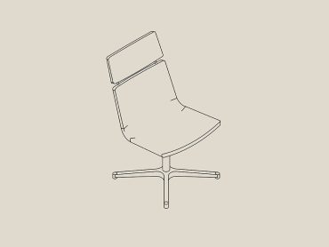 Flexiform high back lounge chair