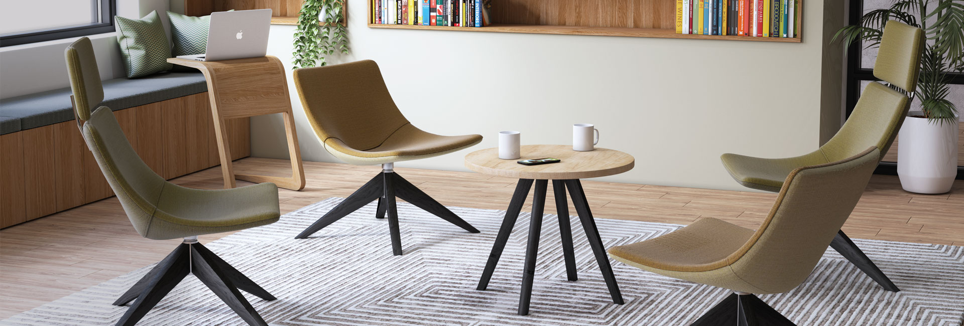 Valido office lounge chair upholstered