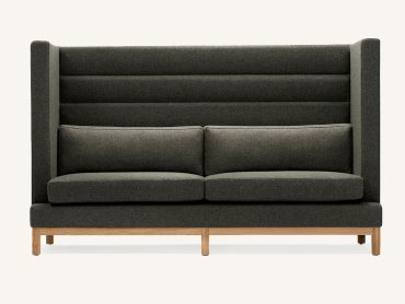 Arthur ribbed high back sofa