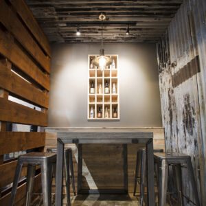 Ferro Bench Tables at Beer Hawk, Bar Height