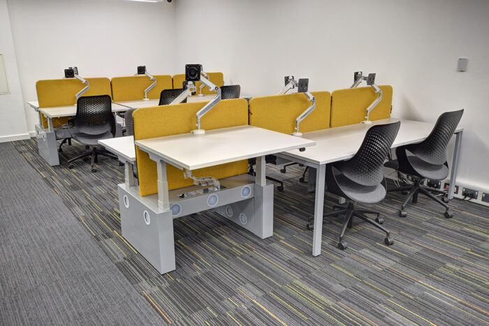 Height adjustable office desks