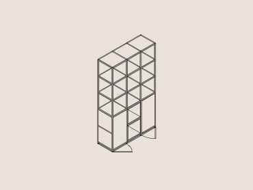 Office shelving unit with cupboard storage