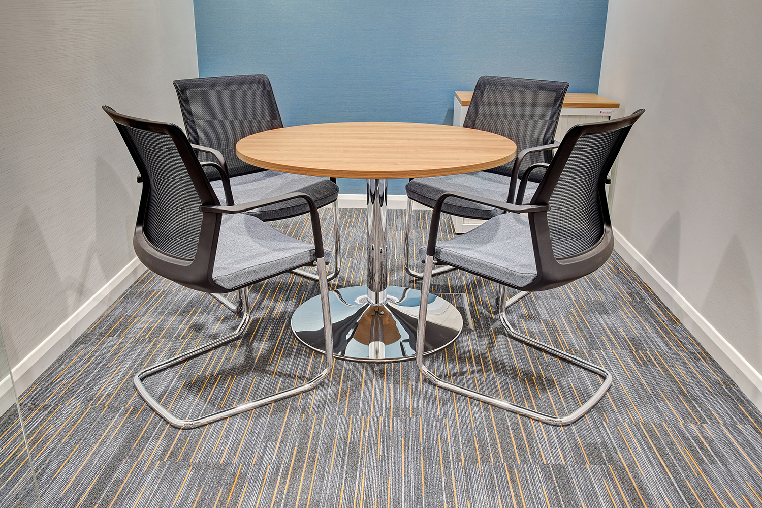 formal office meeting table and chairs