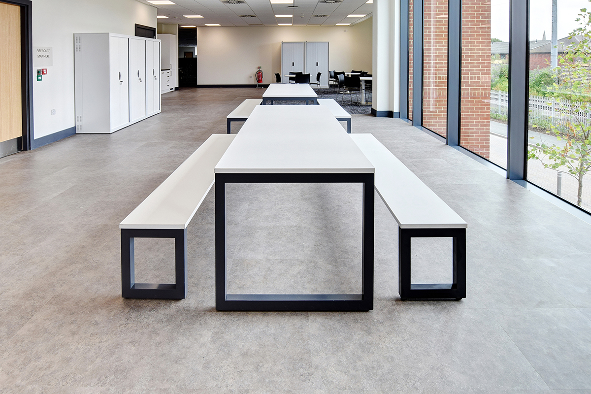 Contract bench table