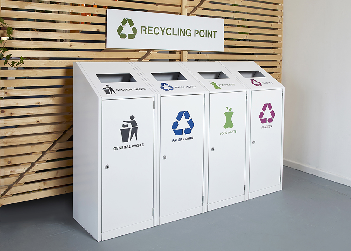 Office recycling bin range