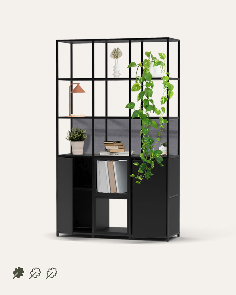 Flexigrid office shelving