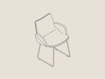 Miss Collaborative Chair with Arms